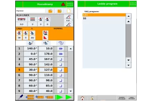 skärmbilder av styrsystemet easylink till kantvikar mot vit bakgrund