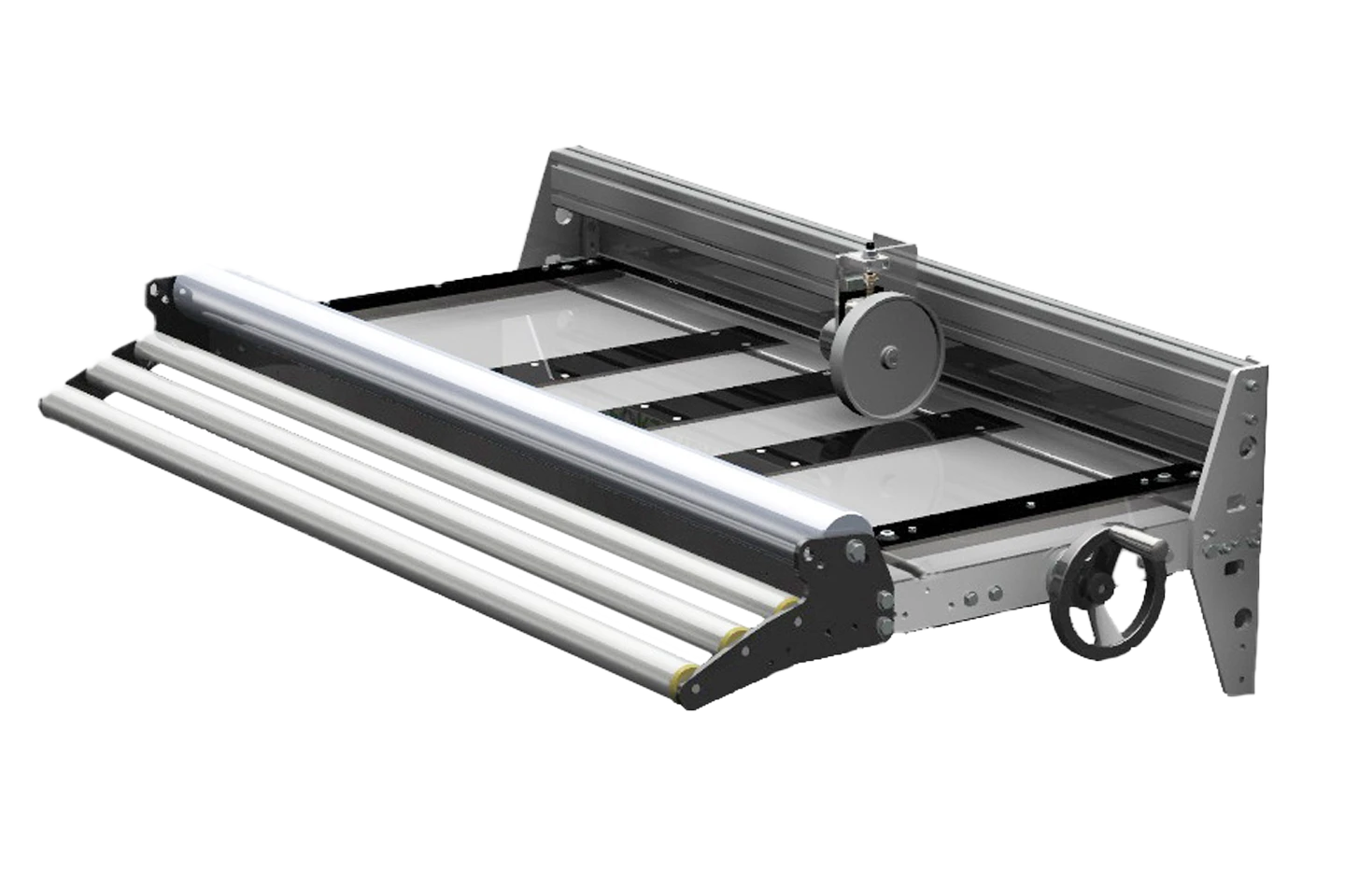 inmatningsguide med valser till forstner klippsträcka mot vit bakgrund