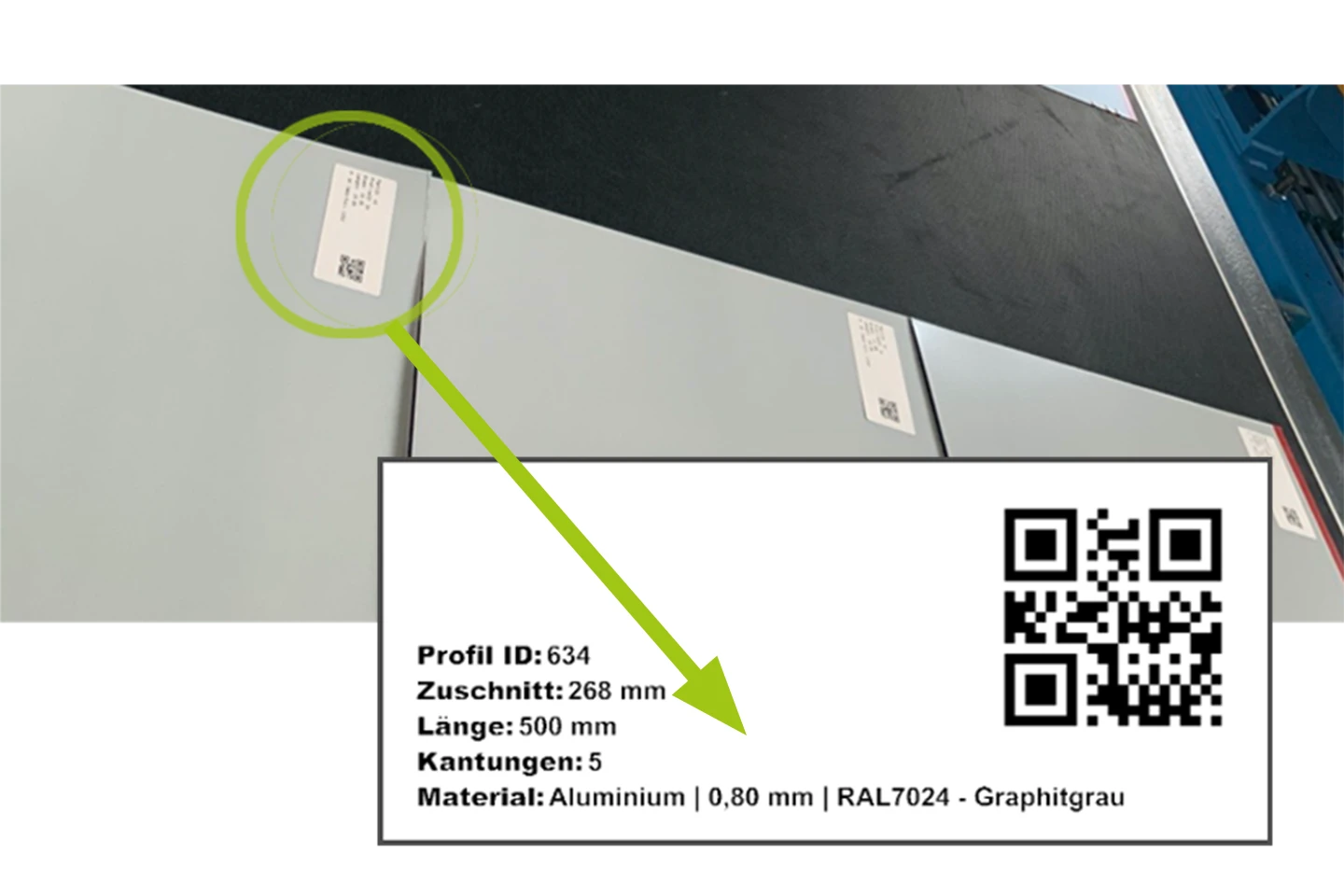 qr kod som innehåller information tillknatvikmaskinen vilket bockprogram som ska köras mot vit bakgrund