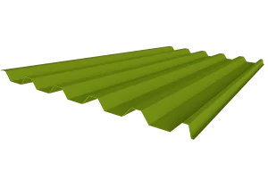 renderad plåtprofil tr-45 mot vit bakgrund